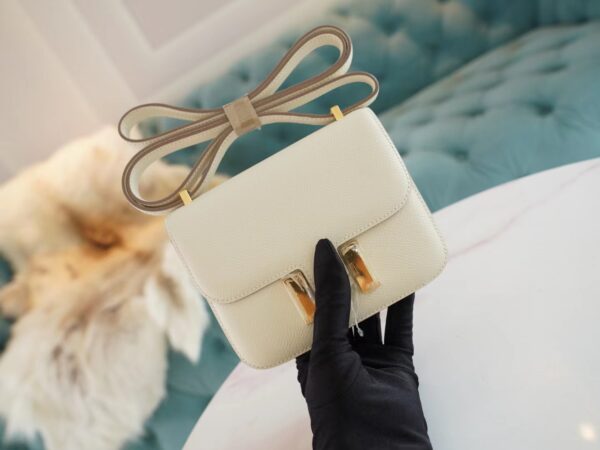 e10825337d7d70c-1 Hermes Handmade Boutique C10 Craie Epsom Leather Constance14cm Gold Hardware