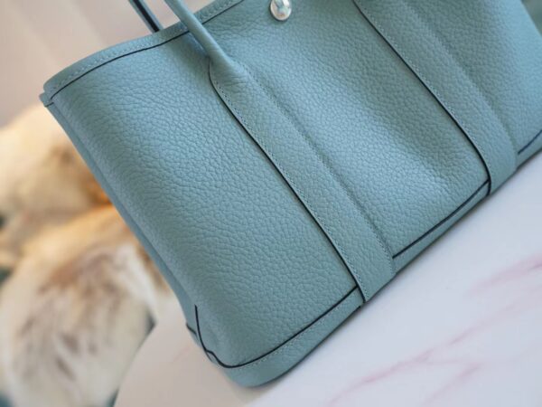 e144d5fcde6aa6a Sale God Factory Bags Hermes Garden Party30CM 7G Cile Negonda Leather Silver Hardware