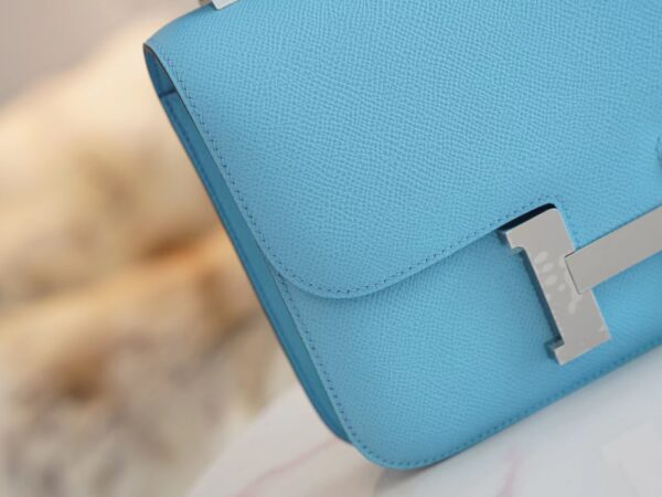 e16e3bf5ba9c0bd God Factory Bags Hermes P3 Blue De Nord Epsom Constance 24CM Silver Hardware