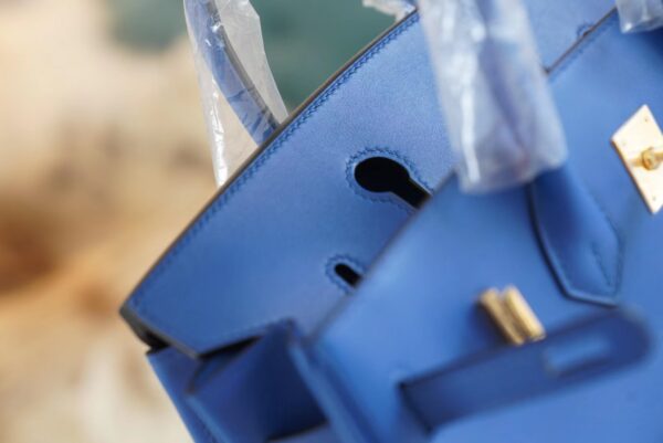 e173747244ff2a9 God Factory Bags Hermes 71 Blue France Jonathan Leather Birkin25CM Gold Hardware
