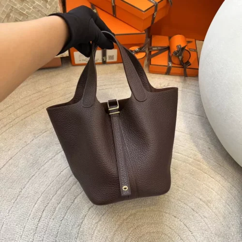 Singapore Kuala Lumpur Hermes TC Leather Picotin 18CM 0G Rouge Sellier Gold Hardware