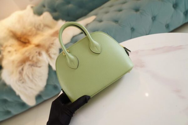 e2737d8034d0e2c God Factory Bags Hermes Mini Bolide18CM 3I Vert Criquet Evercolor Leather Gold Hardware