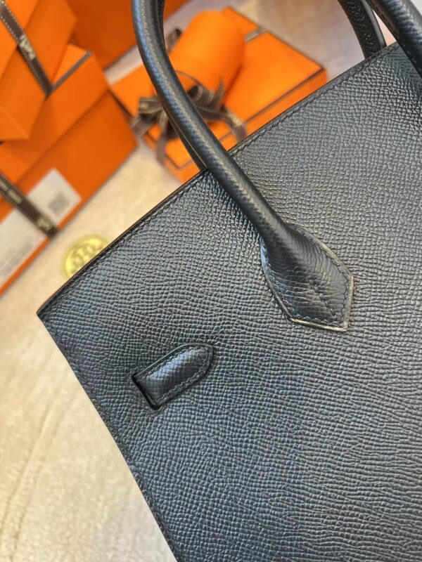 e3fd61efd172705 Handmade Hermes Birkin Sellier 25CM Epsom 89 Noir Gold Hardware