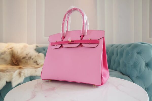 e4cf51ca599bd94 God Factory Bags Hermes 1Q Rose Confetti/E5 Rose Tyrien Epsom Leather Birkin30CM