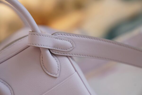 e520c06272ff727 God Factory Bags Factory Hermes 09 Mauve Pale Mini Lindy 19CM Swift Leather Silver Hardware
