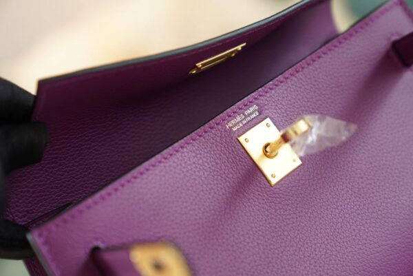 e52102ac88705c0 【God Factory Bags】Handmade Hermes Kelly Danse 22CM P9 Anemone Evercolor Leather