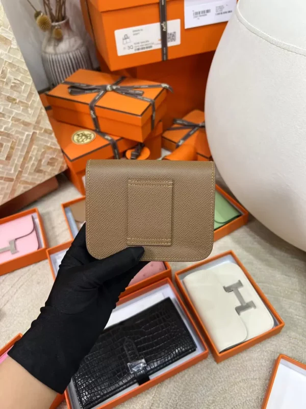 e567ef51f00bb6f-jpg New Arrival Hermes Epsom Leather Constance Slim Wallet 3G Alezan Gold Hardware