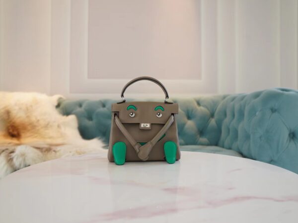 e5e101872460166-1 Hand Stitch God Factory Bags Hermes Factory Kelly Doll16CM Two Colors Swift Leather
