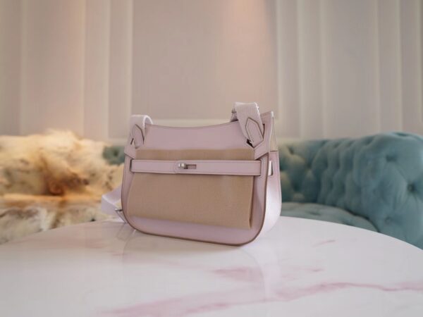 e7aa539255fc8c0 God Factory Bags Hermes Jypsiere Mini 09 Mauve Pale Evercolor Leather Silver Hardware