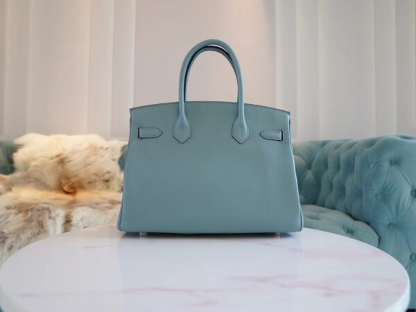e86fc189a3a870a Stock God Factory Bags Hermes 7G Cile Togo Leather Birkin Bag30CM Silver Hardware