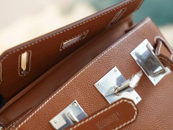 e98b88bd4eba074 New Hermes 37 Gold Barenia Faubourg Hac A Dos Shoulder Bag Silver Hardware