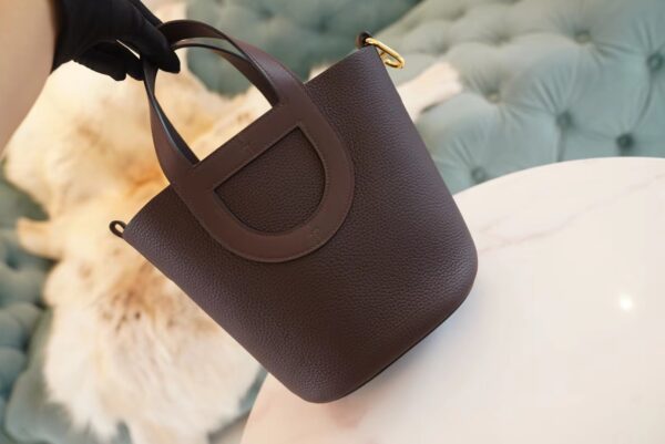 eb0b4fdeca9fd78-1 Lcmod Factory Hermes 0G Rouge Sellier In The Loop18CM Clemence Leather Silver Hardware