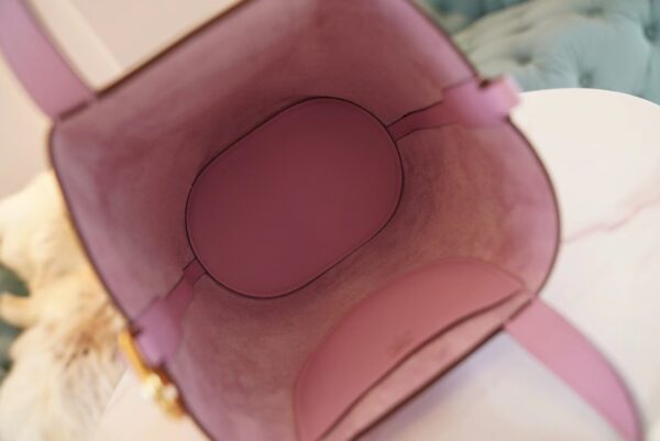 eba0d763917076d God Factory Bags Hermes In The Loop18CM X9 Mauve Sylyestre Clemence Leather Gold Hardware