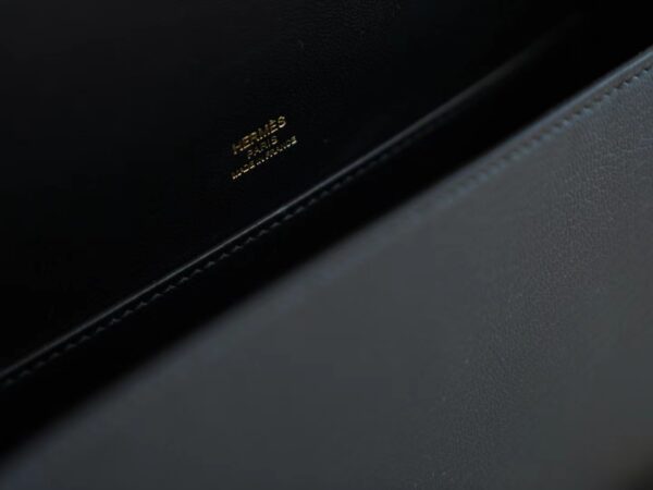 eba47d5d60d424f USA Los Angeles Hermes Geta 20CM Chevre Mysore 89 Noir Gold Hardware