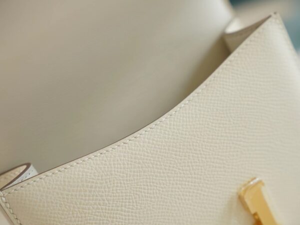 eccd34221af62b5 Hermes Handmade Boutique C10 Craie Epsom Leather Constance14cm Gold Hardware