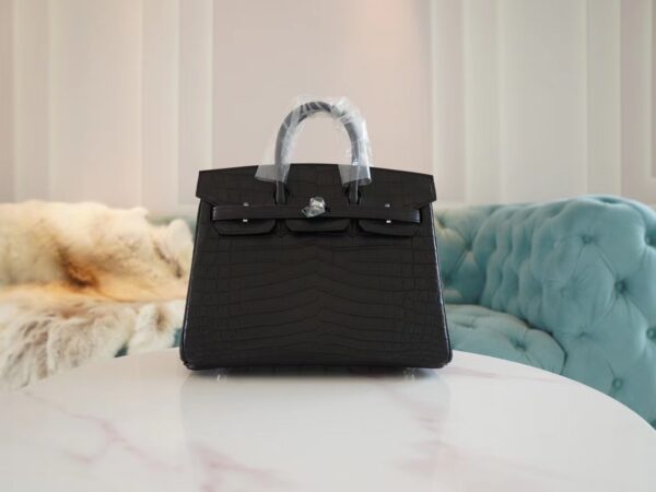 ed29468bf8cc769-1 God Factory Bags Factory Hermes CK89 Nior Hcp Niloticus Crocodile Birkin25CM Silver Hardware