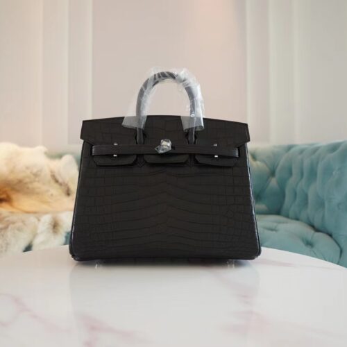God Factory Bags Factory Hermes CK89 Nior Hcp Niloticus Crocodile Birkin25CM Silver Hardware