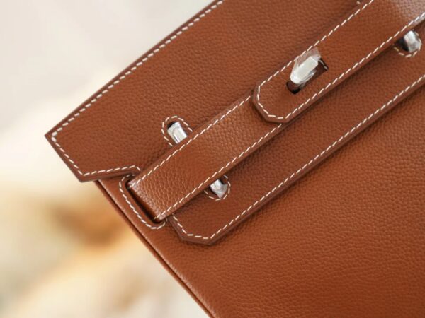 ed5afdb944f4c25 New Hermes 37 Gold Barenia Faubourg Hac A Dos Shoulder Bag Silver Hardware