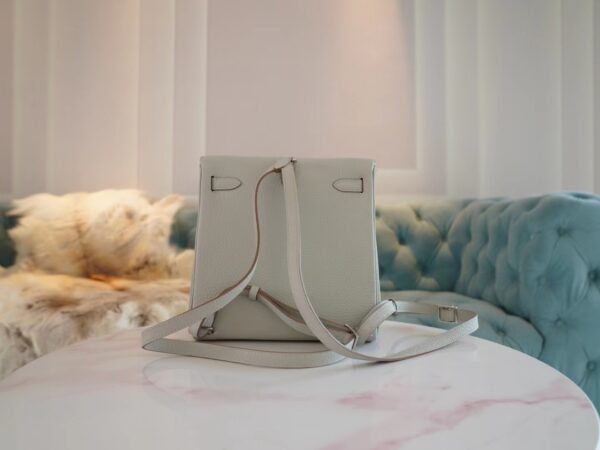 ed5e39fff4cf11d Hong Kong Hermes Kelly Ado 22cm Clemence 80 Gris Pearl Silver Hardware