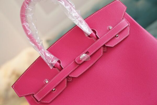 eec7d5ddd7e02a2 God Factory Bags Factory Hermes Birkin30CM E5 Rose Tyrien Epsom Leather Silver Hardware
