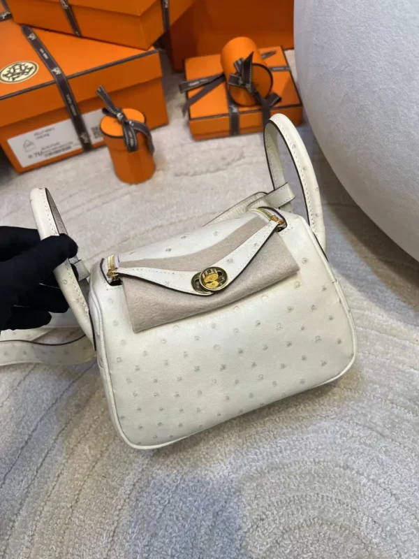 ef4db0d735d27e6-jpg Hong Kong Hermes KK Ostrich Mini Lindy 19CM I2 Nata Gold Hardware
