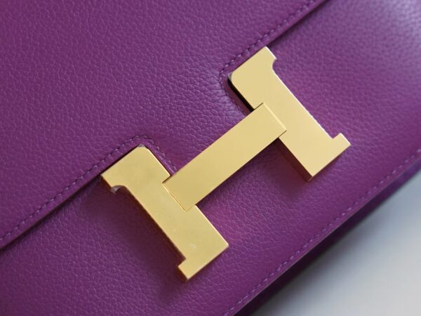 efe83b441c33acf God Factory Bags Hermes P9 Anemone Evercolor Constance 19CM Gold Hardware