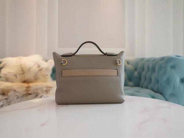 f01adb67b28839a Fashion Hermes Beige De Weimer / Etoupe Mini Kelly 2424 Evercolor Gold Hardware