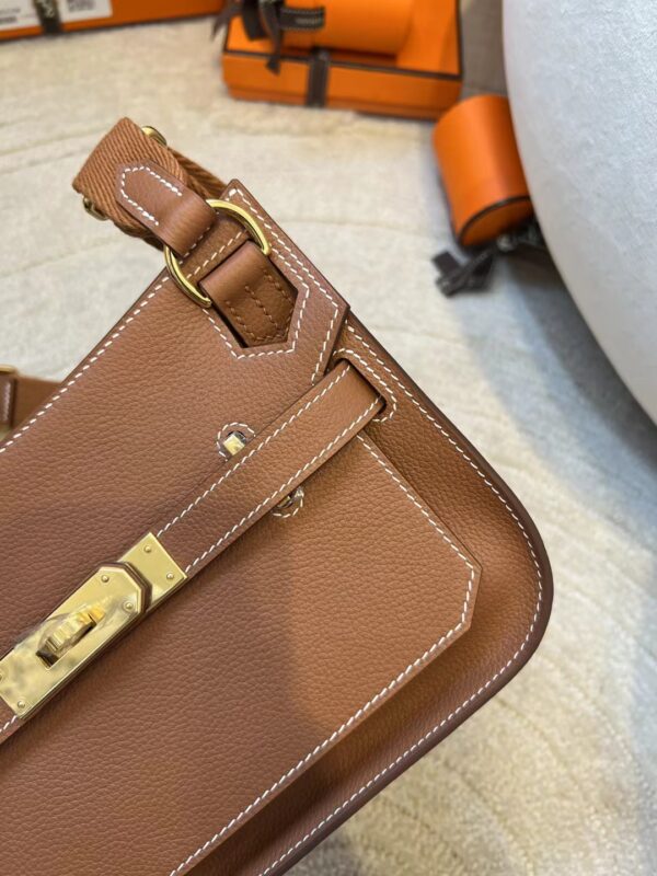 f1c7b3577809488 Taiwan Hermes 37 Gold Evercolor Leather Jypsiere Mini 23CM Gold Hardware