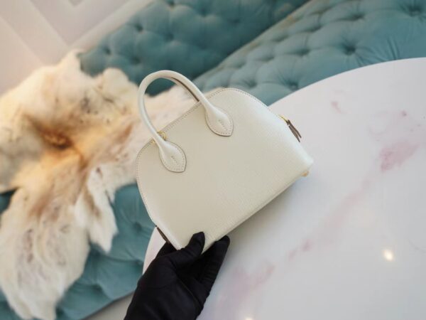 f1ef86bd2bc0460 Fashion God Factory Bags Hermes Mini Bolide18CM C10 Craie Chevre Leather Gold Hardware