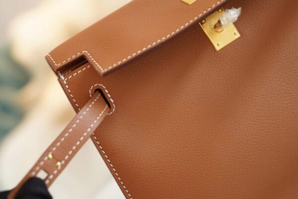 f22fb7b0e106819 Sale Hermes Kelly Danse22CM CK37 Gold Evercolor Leather Shoulder Bag
