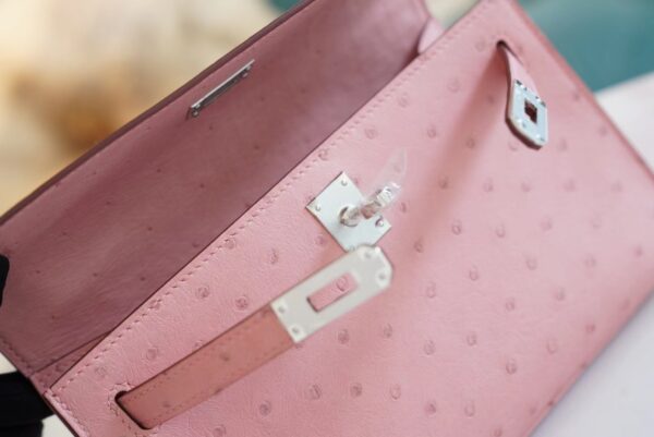 f249605360f04d8 Wholesale Hermes 94 Terre Cuite KK Ostrich Skin Kelly Pochette22cm Clutch Bag
