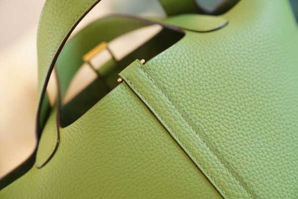 f2b97af604e01dd Wholesale God Factory Bags Hermes Picotin18CM 3I Vert Criquet Clemence Leather Gold Hardware