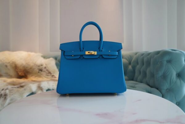 f2c4256c6a7a77d God Factory Bags Hermes B3 Blue Zanzibar Birkin 25CM Swift Leather Gold Hardware