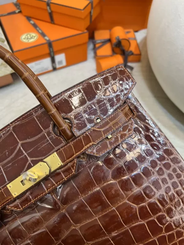 f43ac53df598f91-jpg Canada Ottawa Hermes Birkin 30CM 33 Miel Shiny Alligator Crocodile Gold Hardware