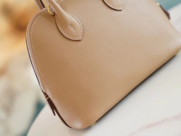 f47a035dbcc99cd God Factory Bags Factory Hermes 0M Chai Evercolor Leather Mini Bolide18CM Gold Hardware
