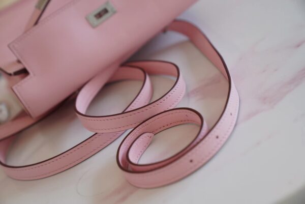 f4ad1ce59c04c49 God Factory Bags Hermes Kelly Danse 22CM 3Q Rose Sakura Swift Leather Silver Hardware