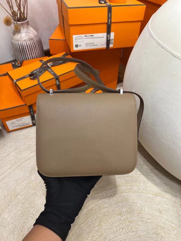 f4f7516f876af4a Canada Toronto Hermes Constance 19CM Evercolor D0 Beige De Weimer Silver Hardware