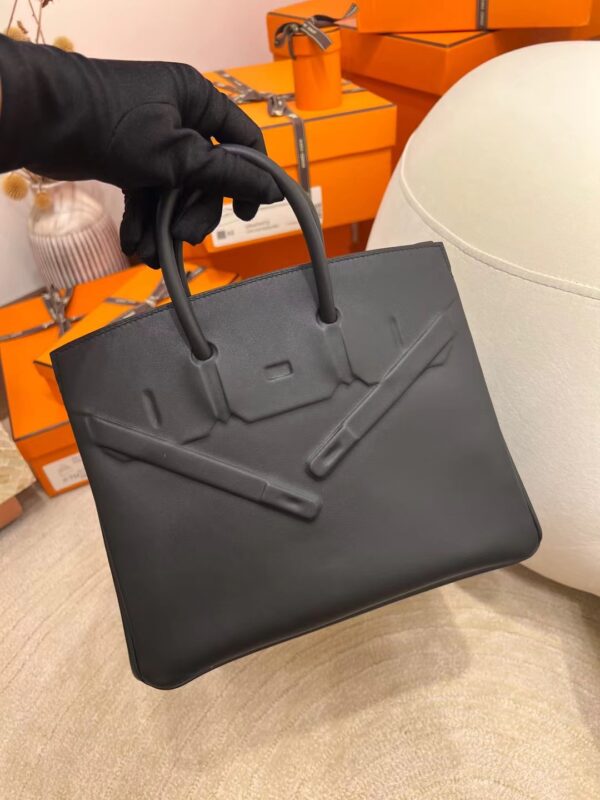 f516f9c13598010 USA Washington Hermes Birkin Shadow 25CM Swift 89 Noir Silver Hardware
