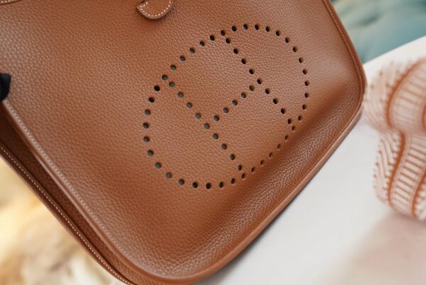 f65685640071db2 Discount God Factory Bags Hermes Evelyne Shoulder Bag29CM CK37 Gold TC Leather