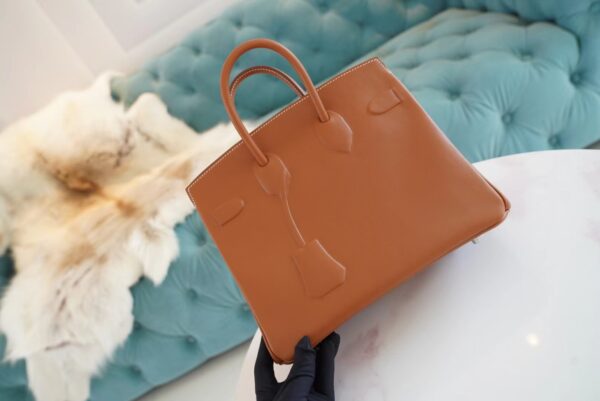 f792957e470f938 Fashion God Factory Bags Factory Hermes Birkin25CM Shadow CK37 Gold Swift Leather