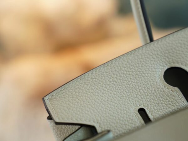 f8200e358afe9b7 God Factory Bags Hermes Factory Birkin 30CM 0W Gris Neve Togo Leather Gold Hardware