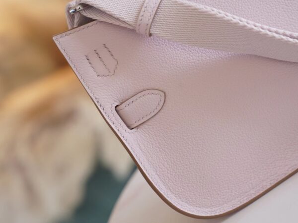 f9058d631b7cf6e God Factory Bags Hermes Jypsiere Mini 09 Mauve Pale Evercolor Leather Silver Hardware