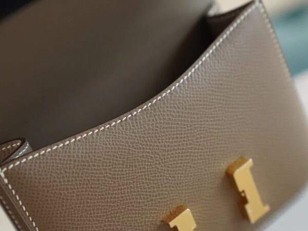 f9b3bb48e1a686b Full Handmade Hermes Constance14cm C18 Gris Etoupe Epsom Leather Gold Hardware