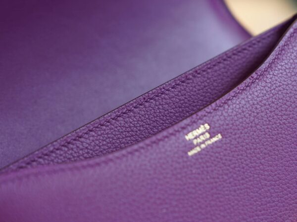 f9f9917467c1425 God Factory Bags Hermes P9 Anemone Evercolor Constance 19CM Gold Hardware