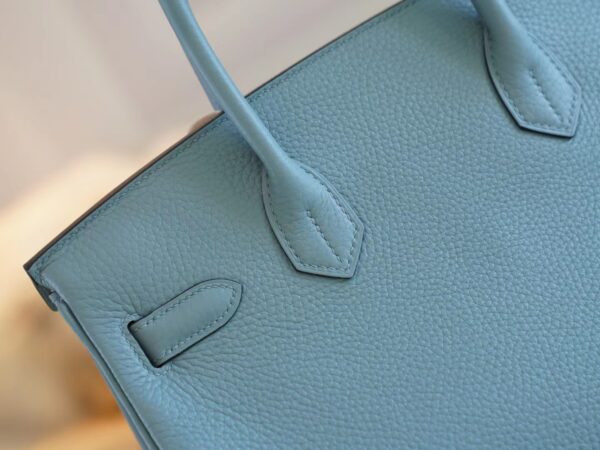 fa585b03a1eb231 Stock God Factory Bags Hermes 7G Cile Togo Leather Birkin Bag30CM Silver Hardware