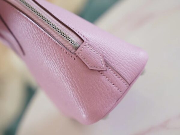 fc6d28b4dd035de God Factory Bags Factory Hermes X9 Mauve Sylyestre Chevre Leather Mini Bolide18CM Silver Hardware