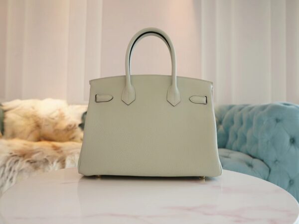 fd0b2a39536dac7 God Factory Bags Hermes Factory Birkin 30CM 0W Gris Neve Togo Leather Gold Hardware