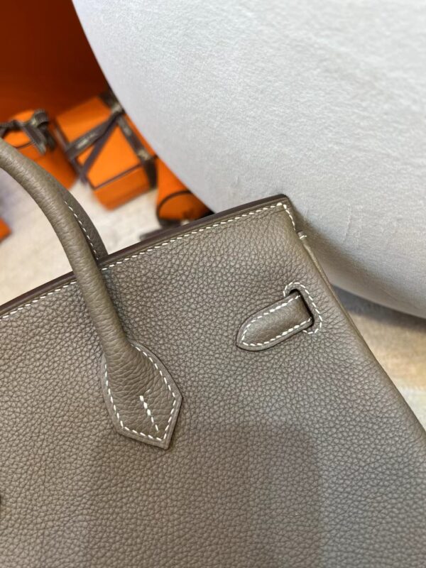 fdbf518e717bb03 Thailand Bangkok Hermes Birkin 25CM Togo Leather 18 Etoupe Gold Hardware