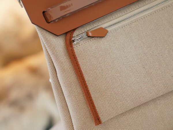 fdd3392527b1957 God Factory Bags Hermes Herbag 31CM Beige Canvas CK37 Gold Barenia Silver Hardware