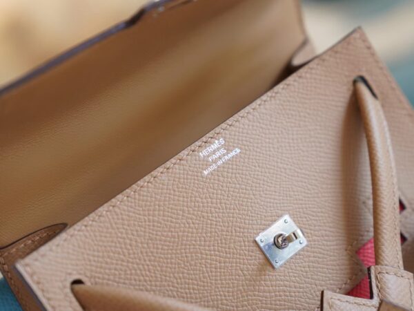 fe78fe01da7e9e1 Discount God Factory Bags Hermes Kelly Doll Picto 0M Chai Epsom Leather Silver Hardware